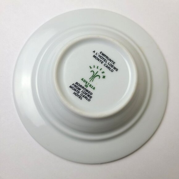 Hotel Loews Monte Carlo Borrowed Ash Tray Ashtray 5" Lilien Austria Porcelain - Picture 2 of 7